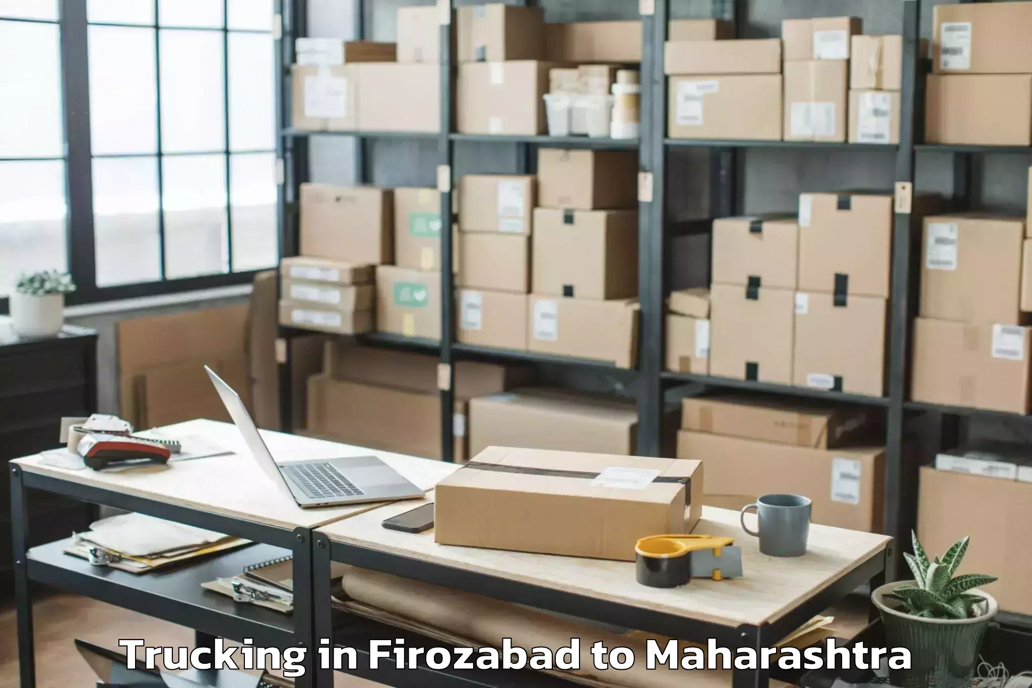 Book Firozabad to Sailu Trucking Online